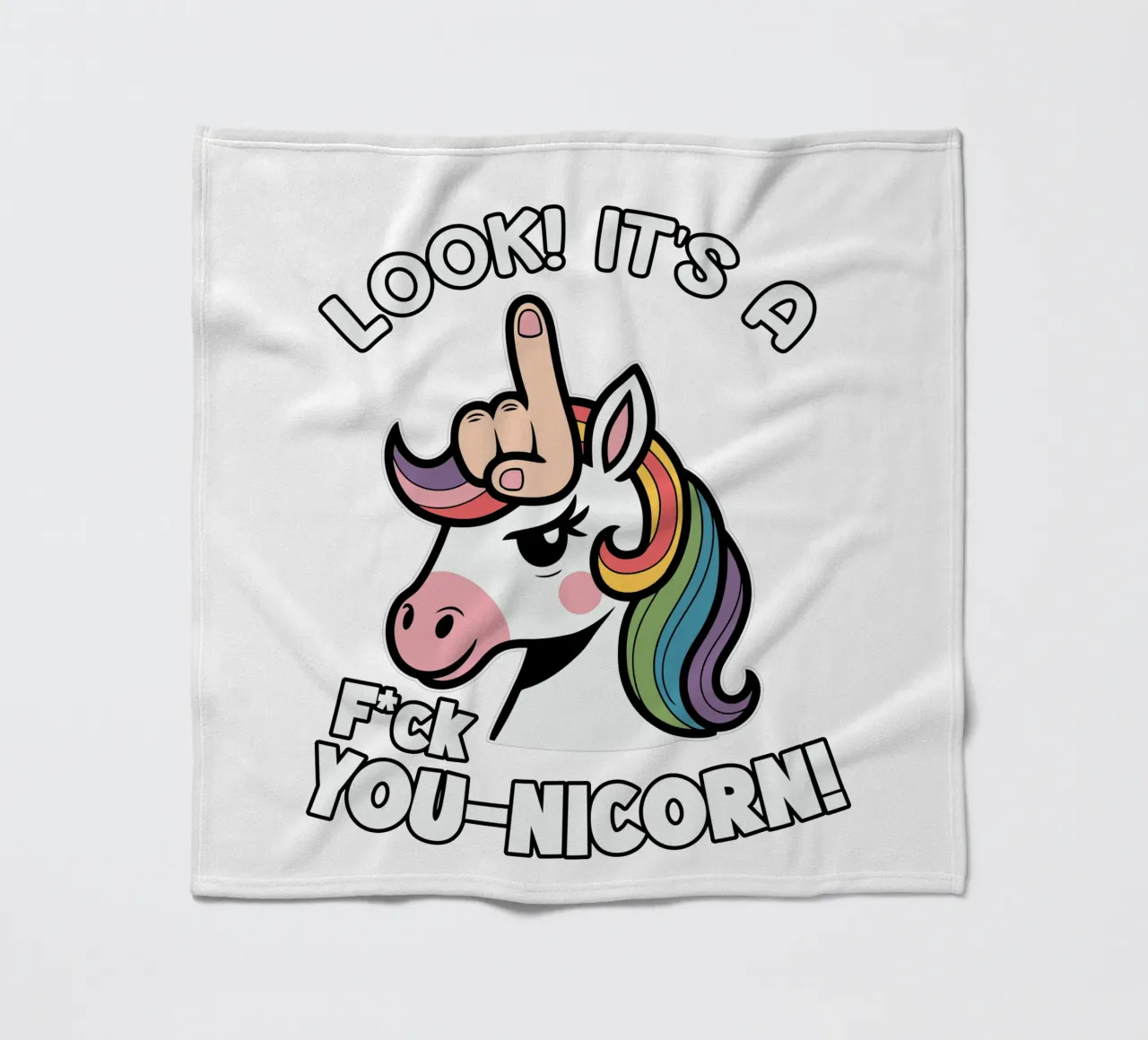 Look! it's a f*ck you-unicorn! coperta in pile da edsonramosart