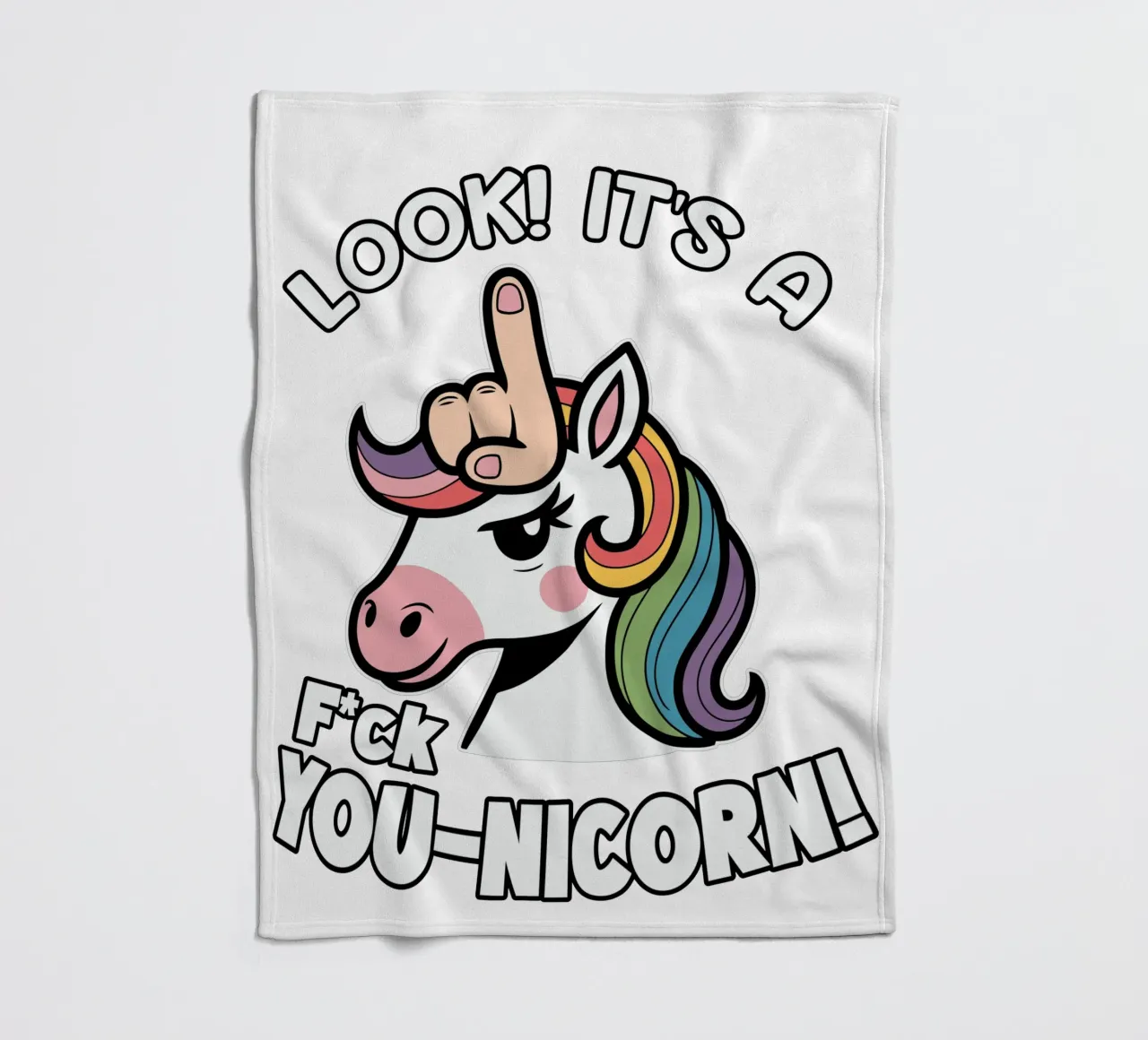 Look! it's a f*ck you-unicorn! coperta in pile da edsonramosart