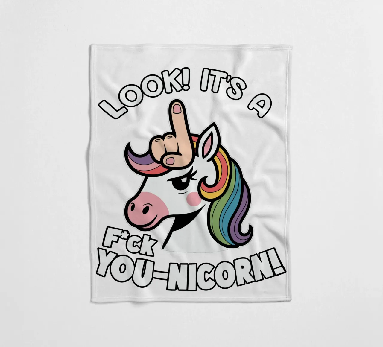 Look! it's a f*ck you-unicorn! coperta in pile da edsonramosart