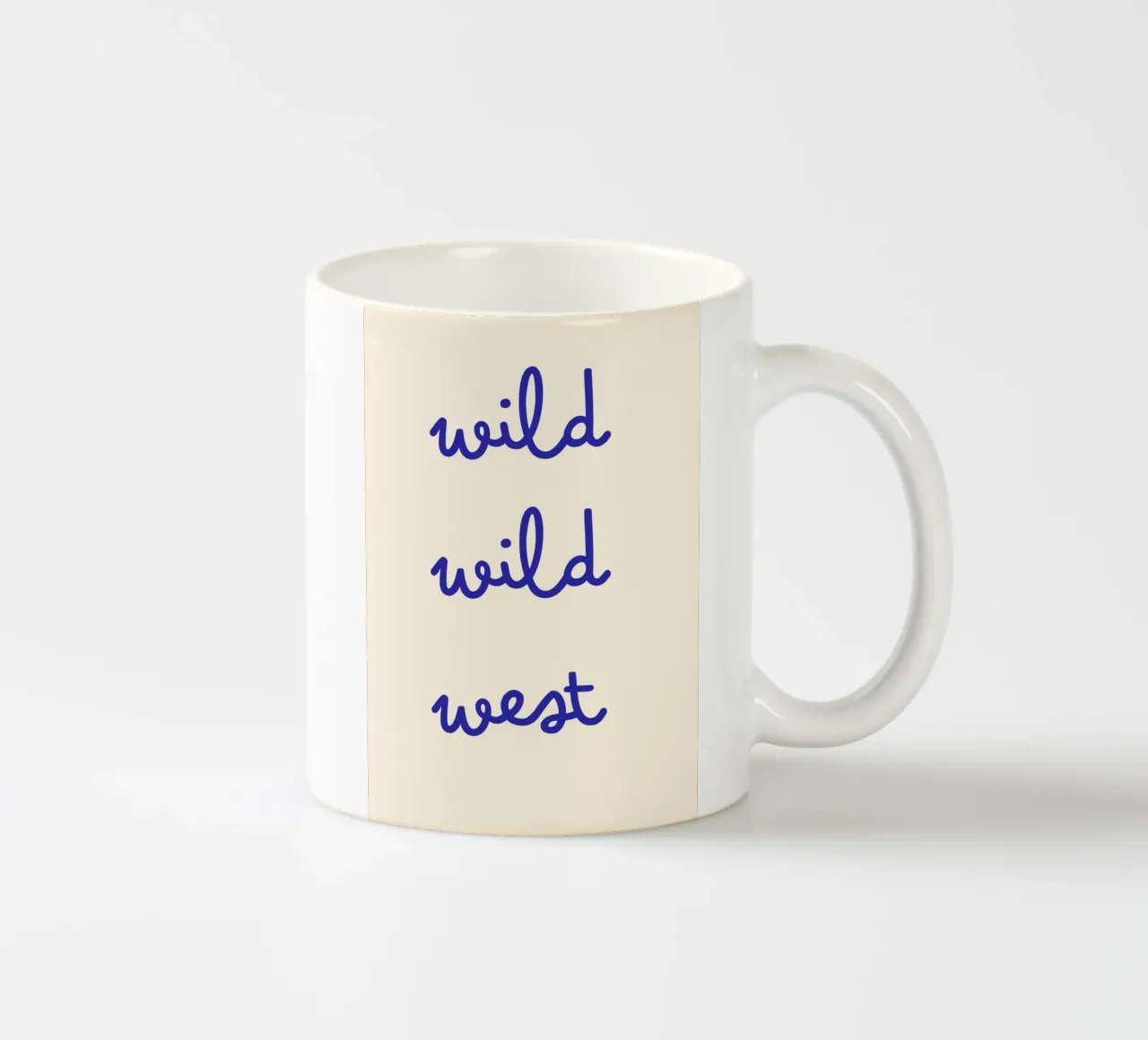 Wild Wild West | Cute & Minimal Handwritten Print keramische mok van PrintCessStudio