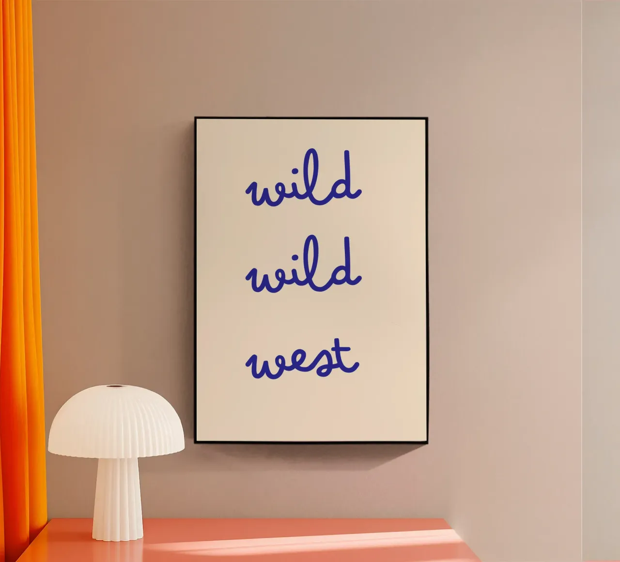 Wild Wild West | Cute & Minimal Handwritten Print plexiglass da PrintCessStudio
