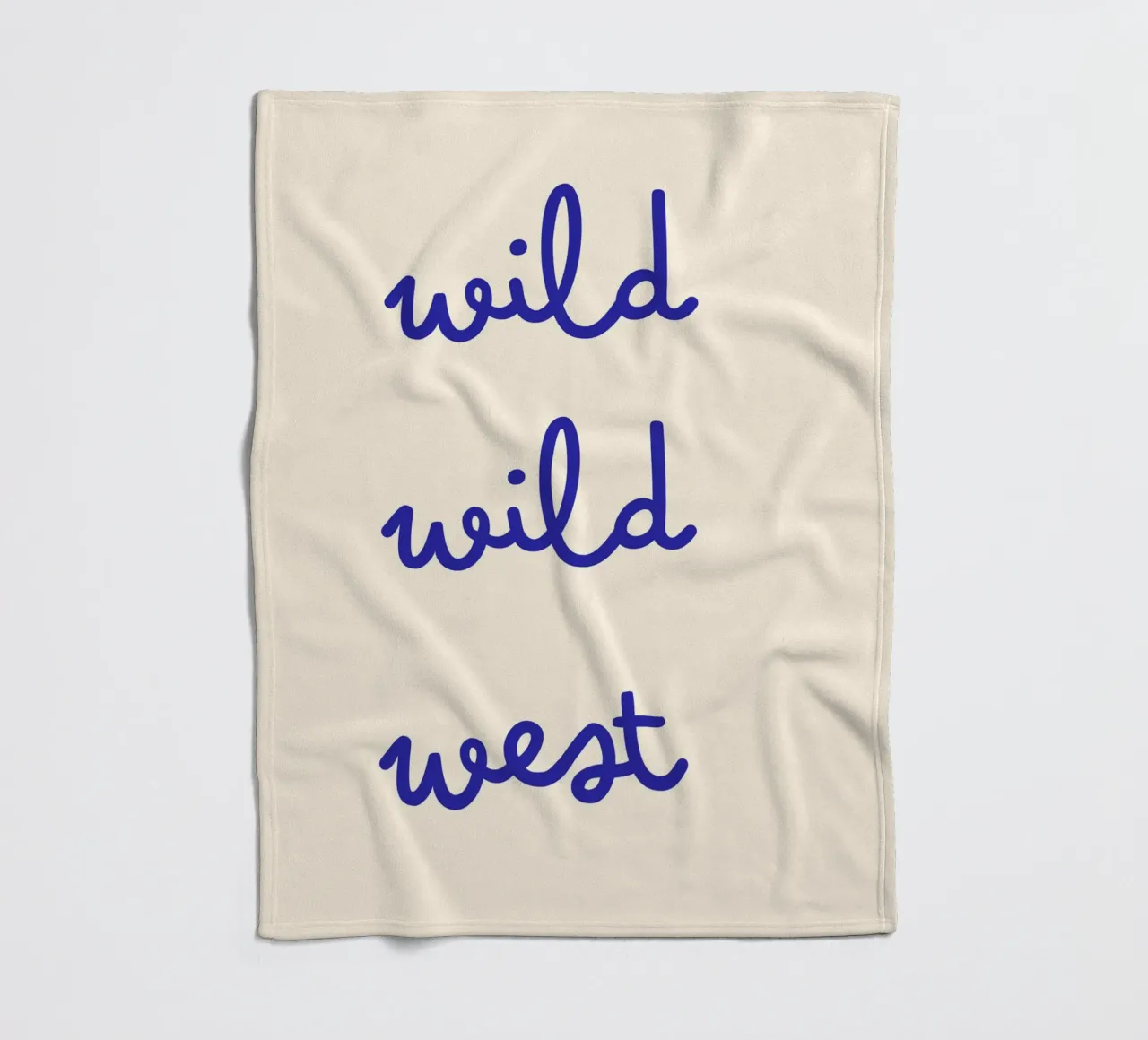 Wild Wild West | Cute & Minimal Handwritten Print coperta in pile da PrintCessStudio