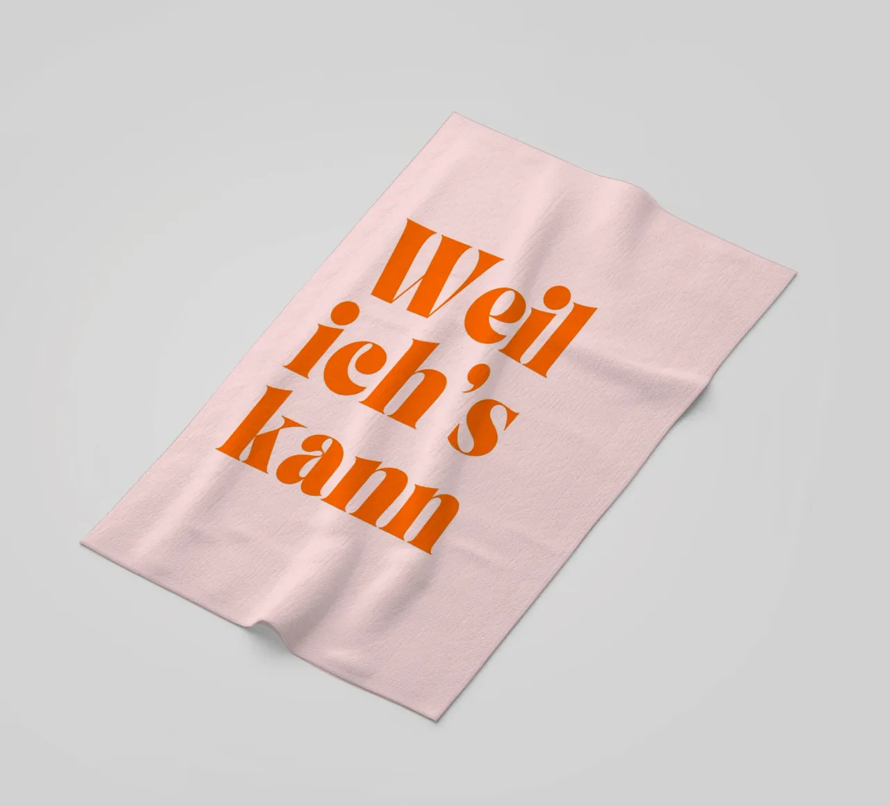 Weil Ich's Kann | Motivational & Bold Statement Print telo mare da PrintCessStudio