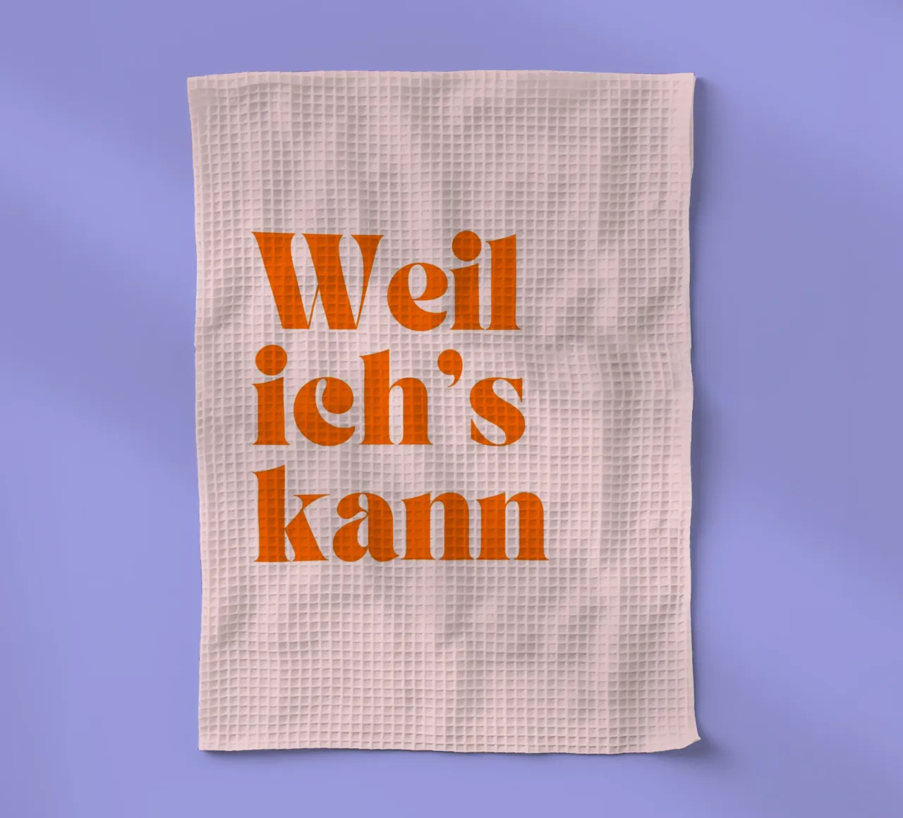 Weil Ich's Kann | Motivational & Bold Statement Print canovaccio da cucina da PrintCessStudio