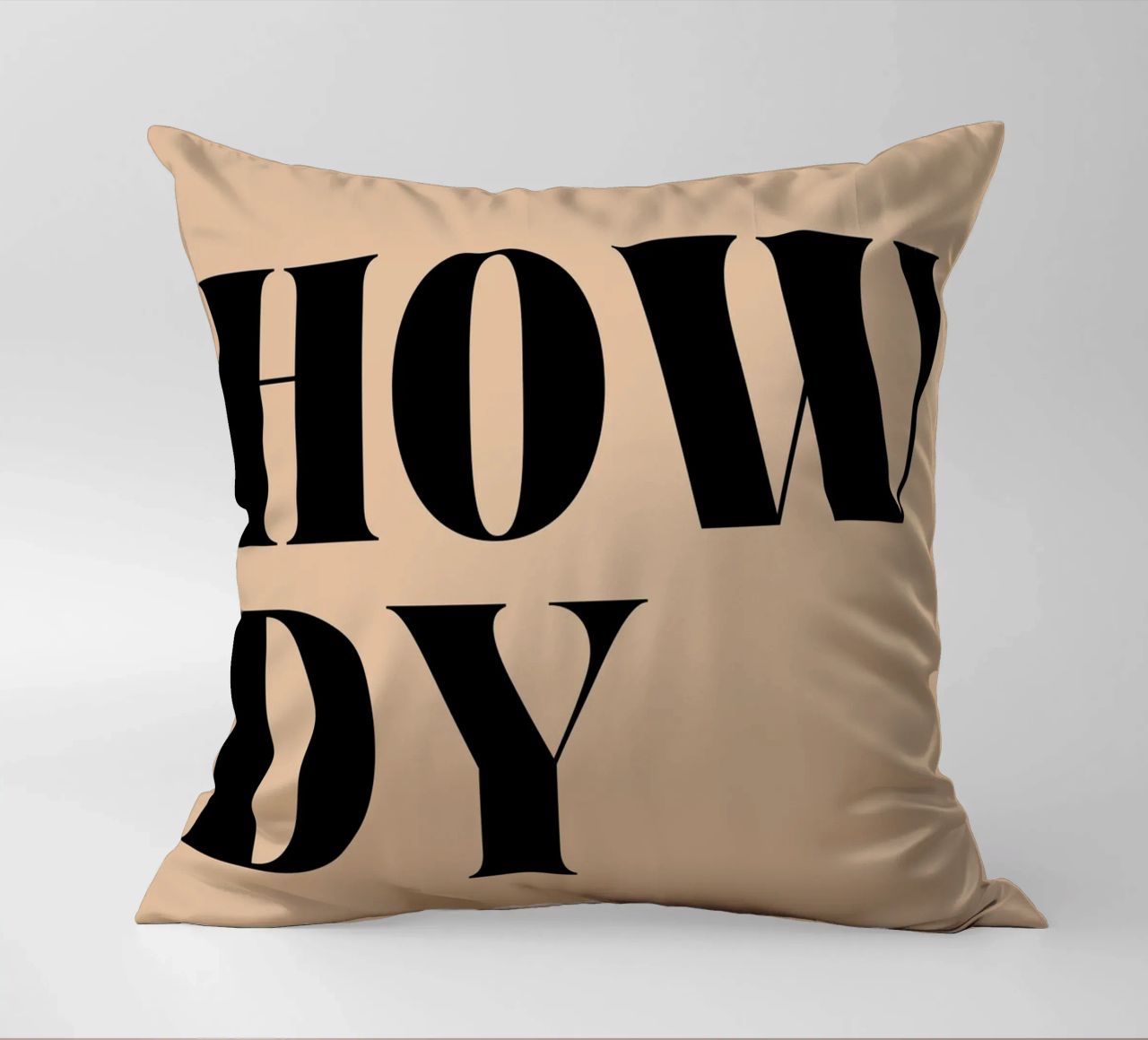 Howdy | Casual & Friendly Statement Print cuscino da PrintCessStudio