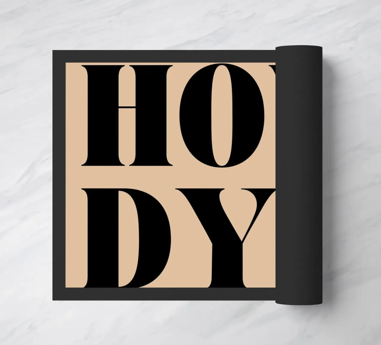 Howdy | Casual & Friendly Statement Print felpudo de PrintCessStudio