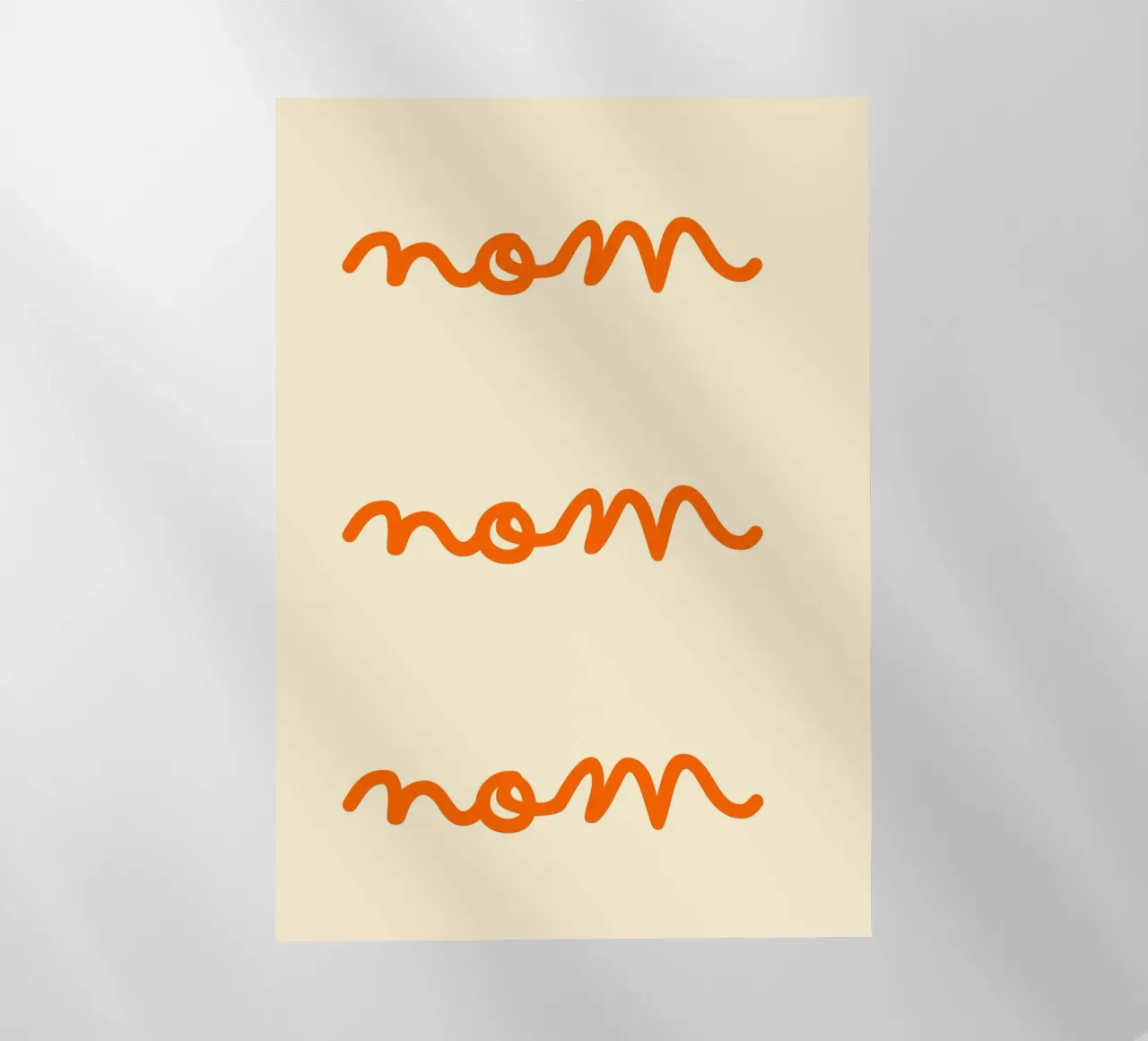 Nom, Nom, Nom | Cute & Playful Print for Foodies pellicola backlit da PrintCessStudio