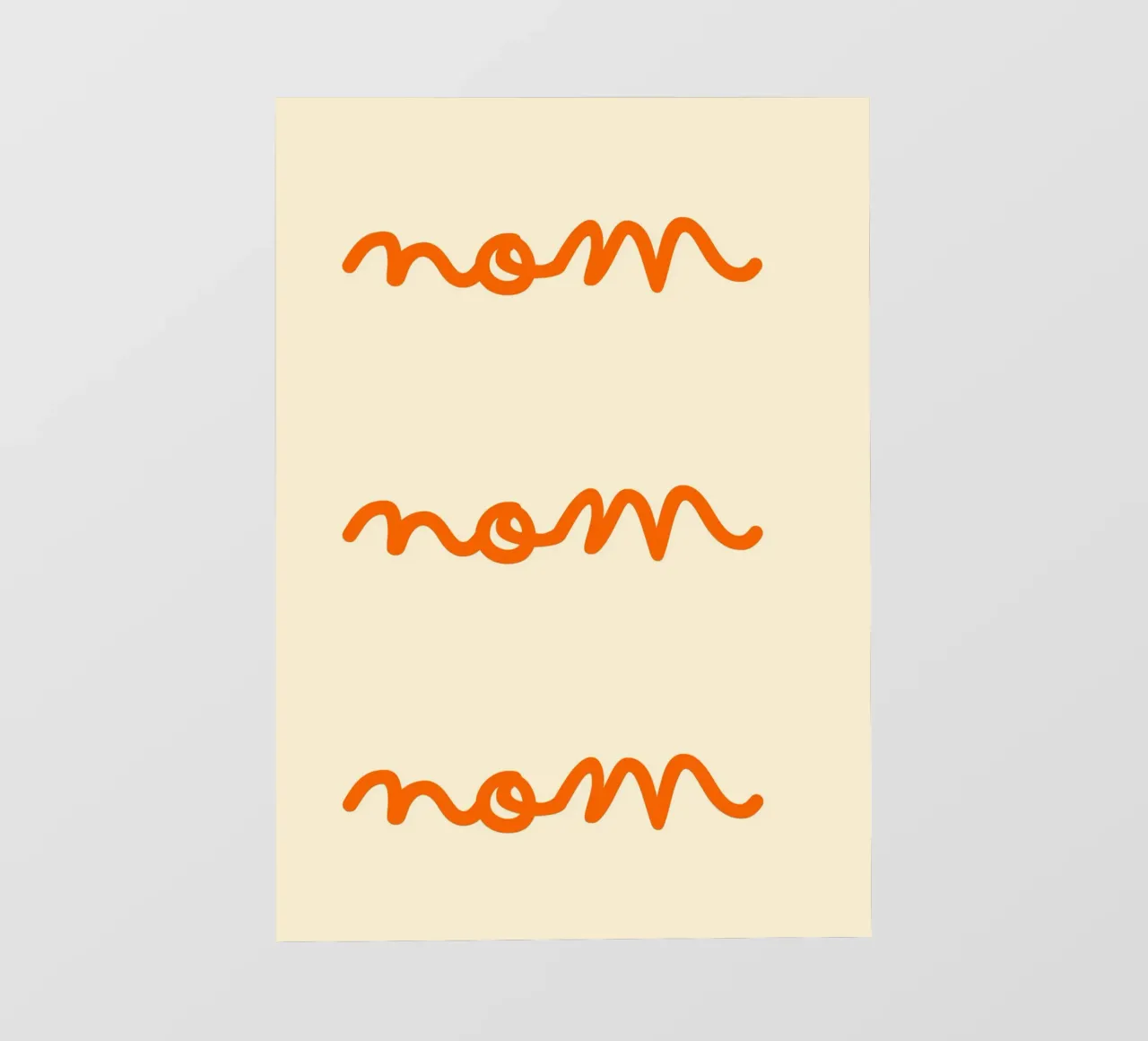 Nom, Nom, Nom | Cute & Playful Print for Foodies pellicola backlit da PrintCessStudio