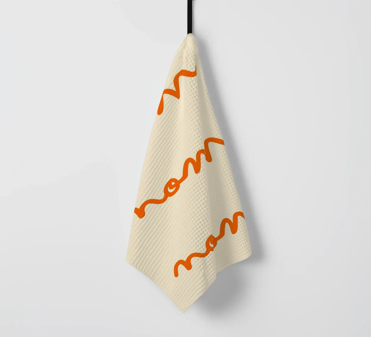 Nom, Nom, Nom | Cute & Playful Print for Foodies canovaccio da cucina da PrintCessStudio