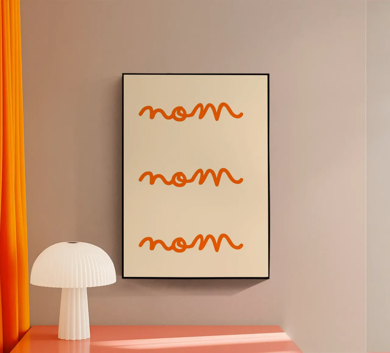 Nom, Nom, Nom | Cute & Playful Print for Foodies plexiglass da PrintCessStudio