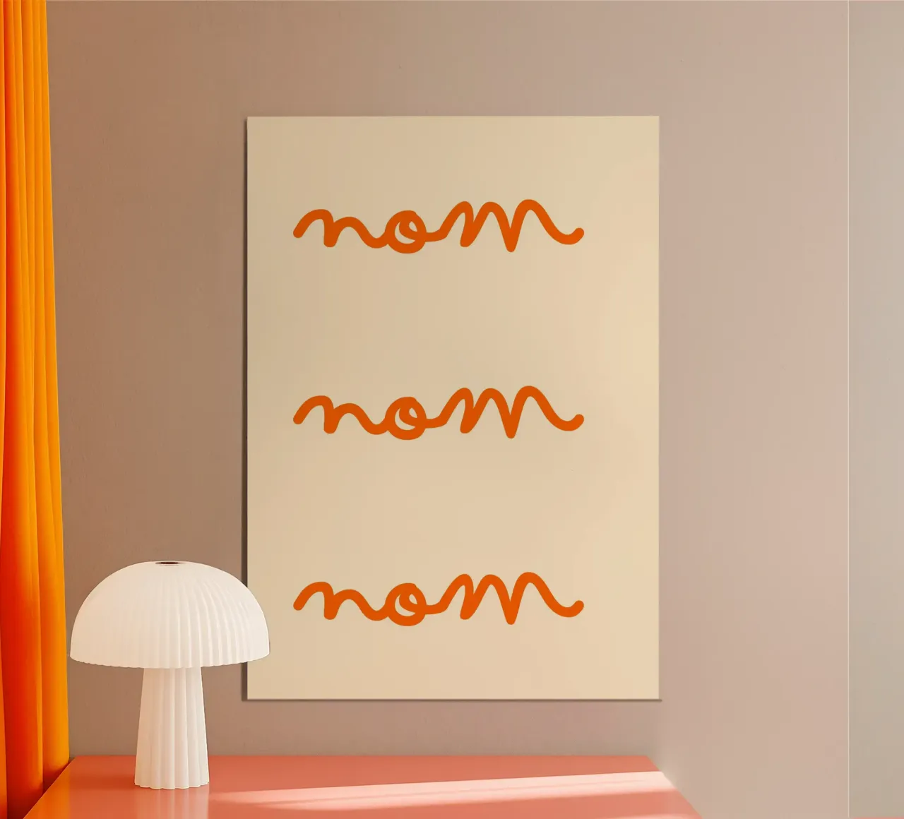Nom, Nom, Nom | Cute & Playful Print for Foodies alluminio dibond da PrintCessStudio