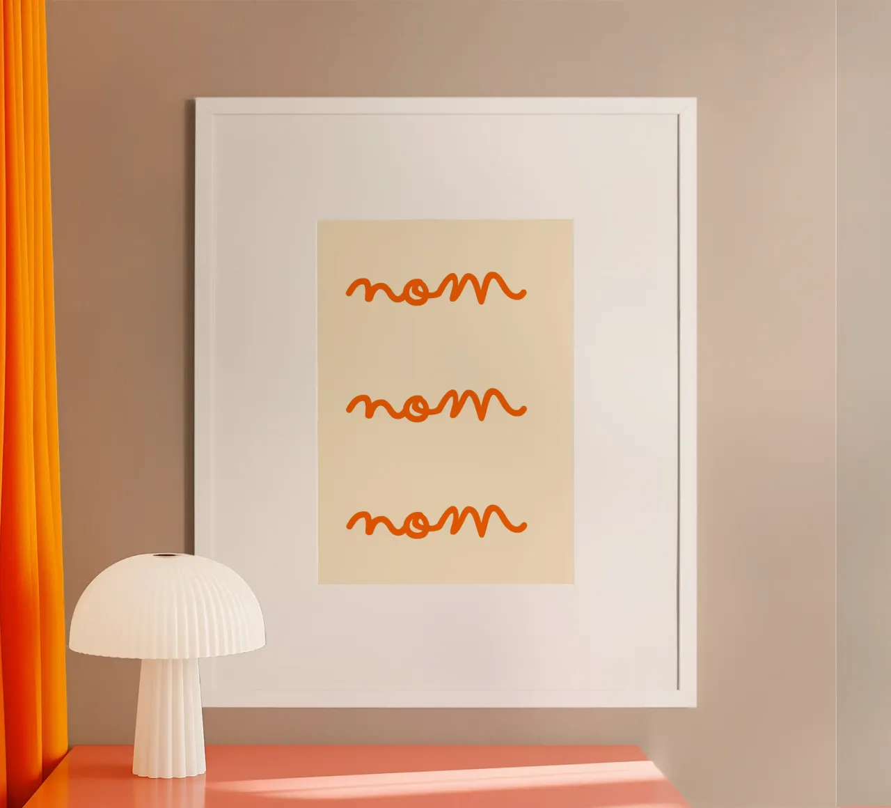 Nom, Nom, Nom | Cute & Playful Print for Foodies carta hahnemühle da PrintCessStudio
