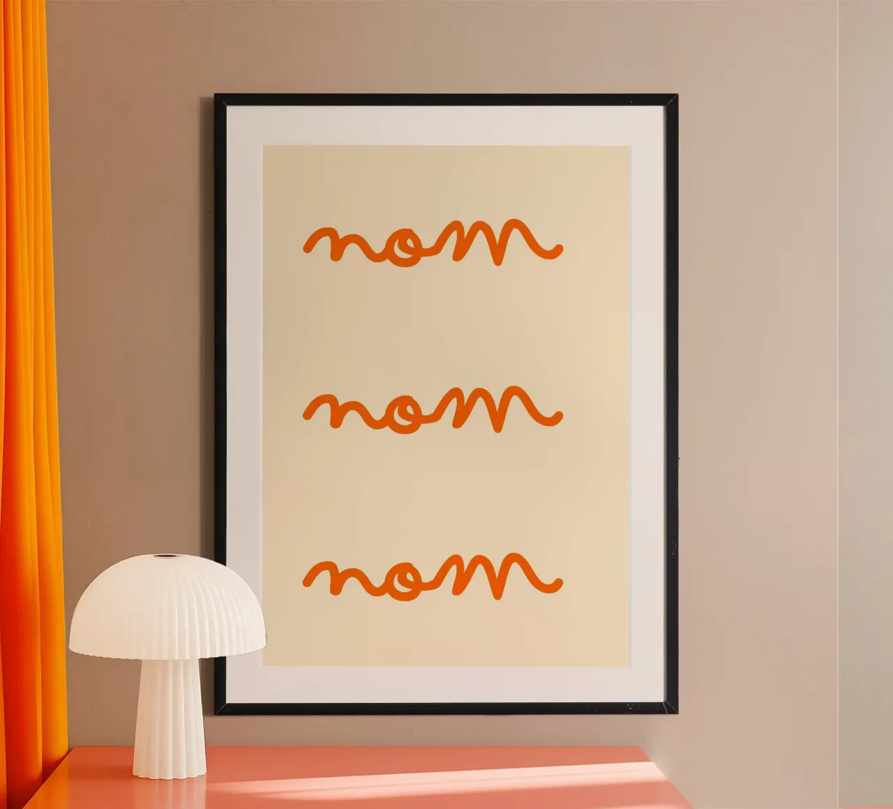 Nom, Nom, Nom | Cute & Playful Print for Foodies carta hahnemühle da PrintCessStudio