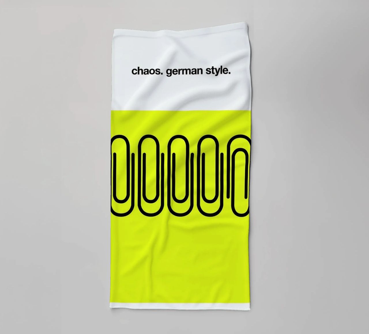 German Chaos towel by Kubistika