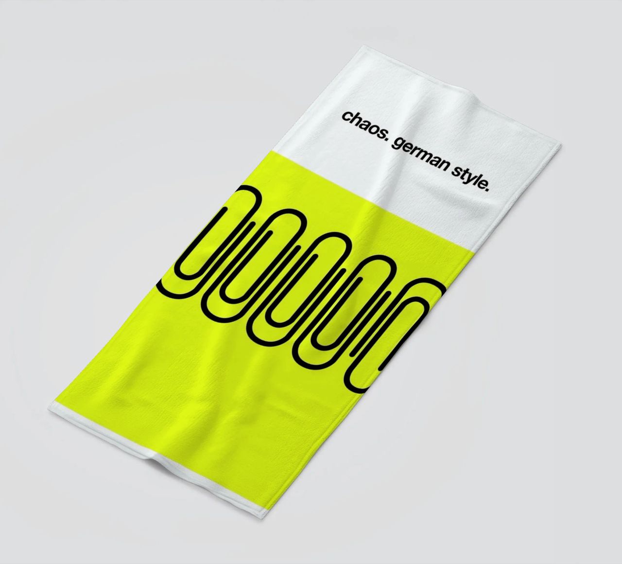 German Chaos beach towel by Kubistika