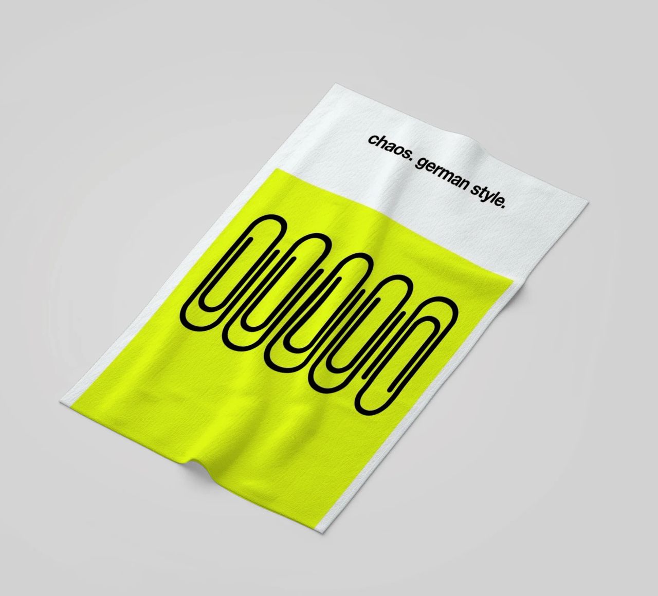 German Chaos beach towel by Kubistika