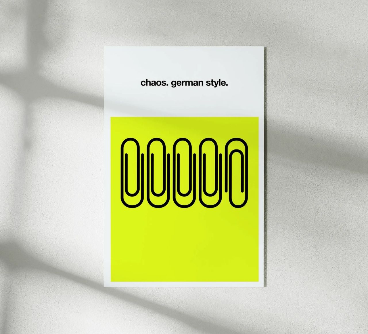 German Chaos Acryl-Glas von Kubistika