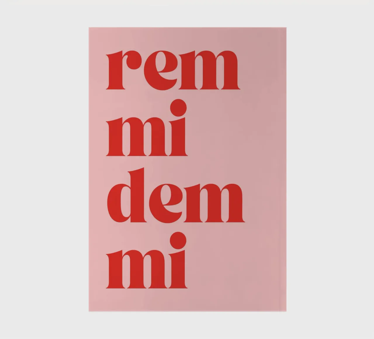 Remmidemmi | Lustiger & Lebhafter Statement Print notebook by PrintCessStudio