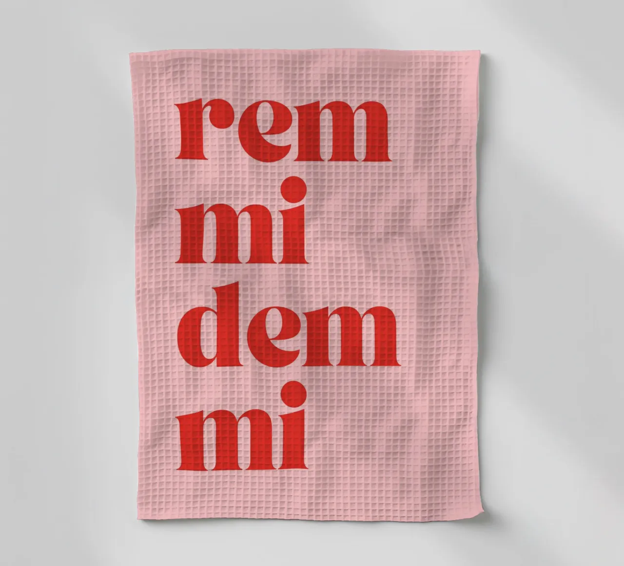 Remmidemmi | Lustiger & Lebhafter Statement Print canovaccio da cucina da PrintCessStudio