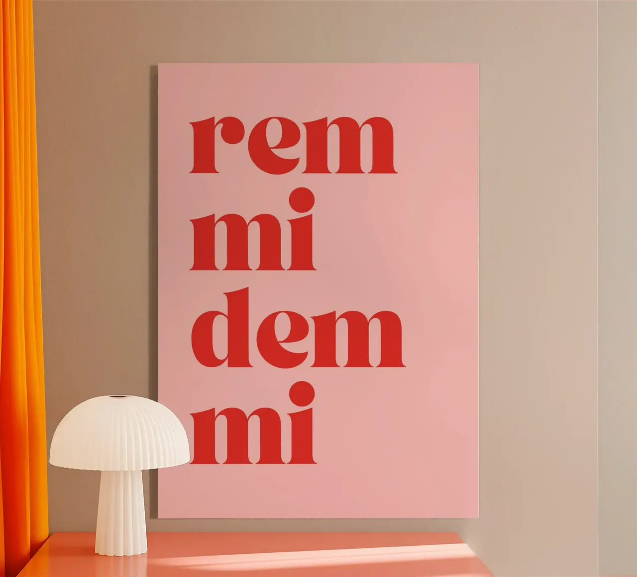 Remmidemmi | Lustiger & Lebhafter Statement Print Acryl-Glas von PrintCessStudio