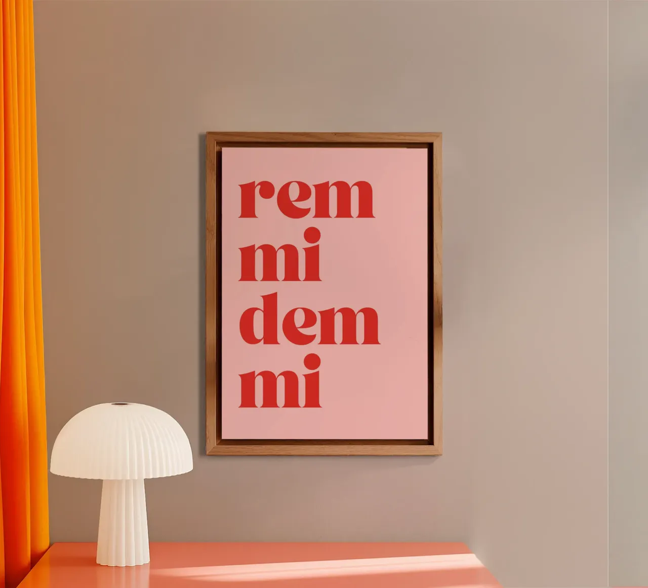 Remmidemmi | Lustiger & Lebhafter Statement Print alluminio dibond da PrintCessStudio