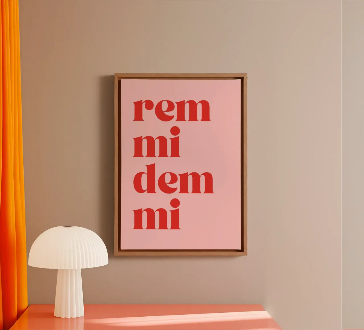 Remmidemmi | Lustiger & Lebhafter Statement Print lienzo de PrintCessStudio