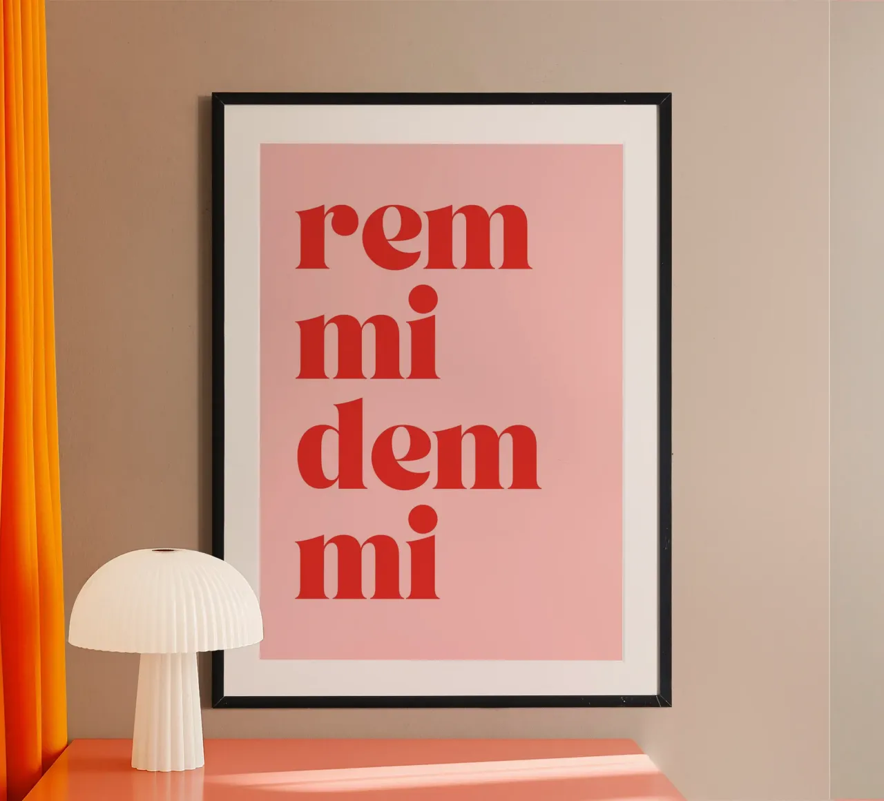 Remmidemmi | Lustiger & Lebhafter Statement Print carta hahnemühle da PrintCessStudio