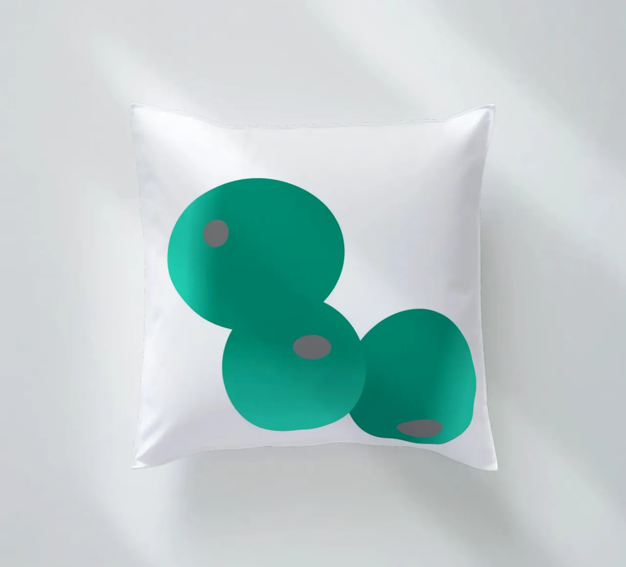 Tre palline verdi e blu cuscino da Something for you
