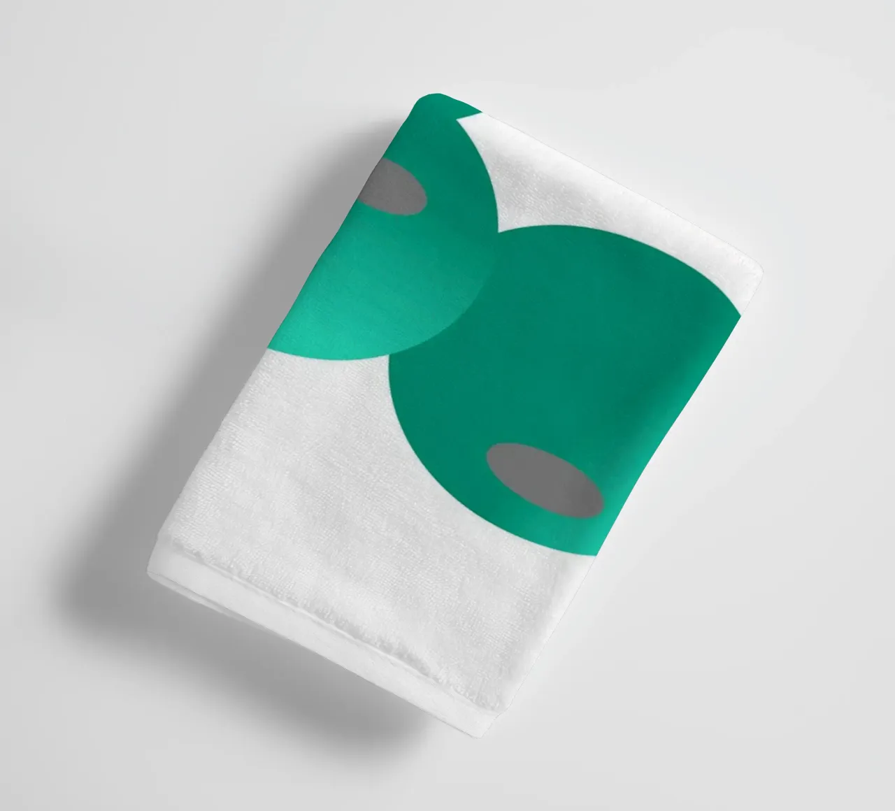 Tre palline verdi e blu asciugamano da bagno da Something for you