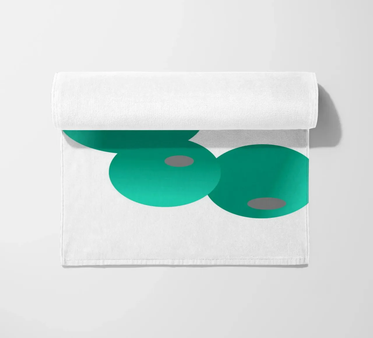Tre palline verdi e blu telo mare da Something for you
