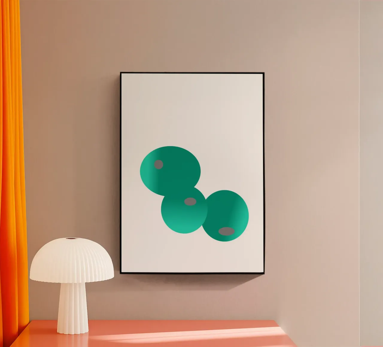 Tre palline verdi e blu plexiglass da Something for you