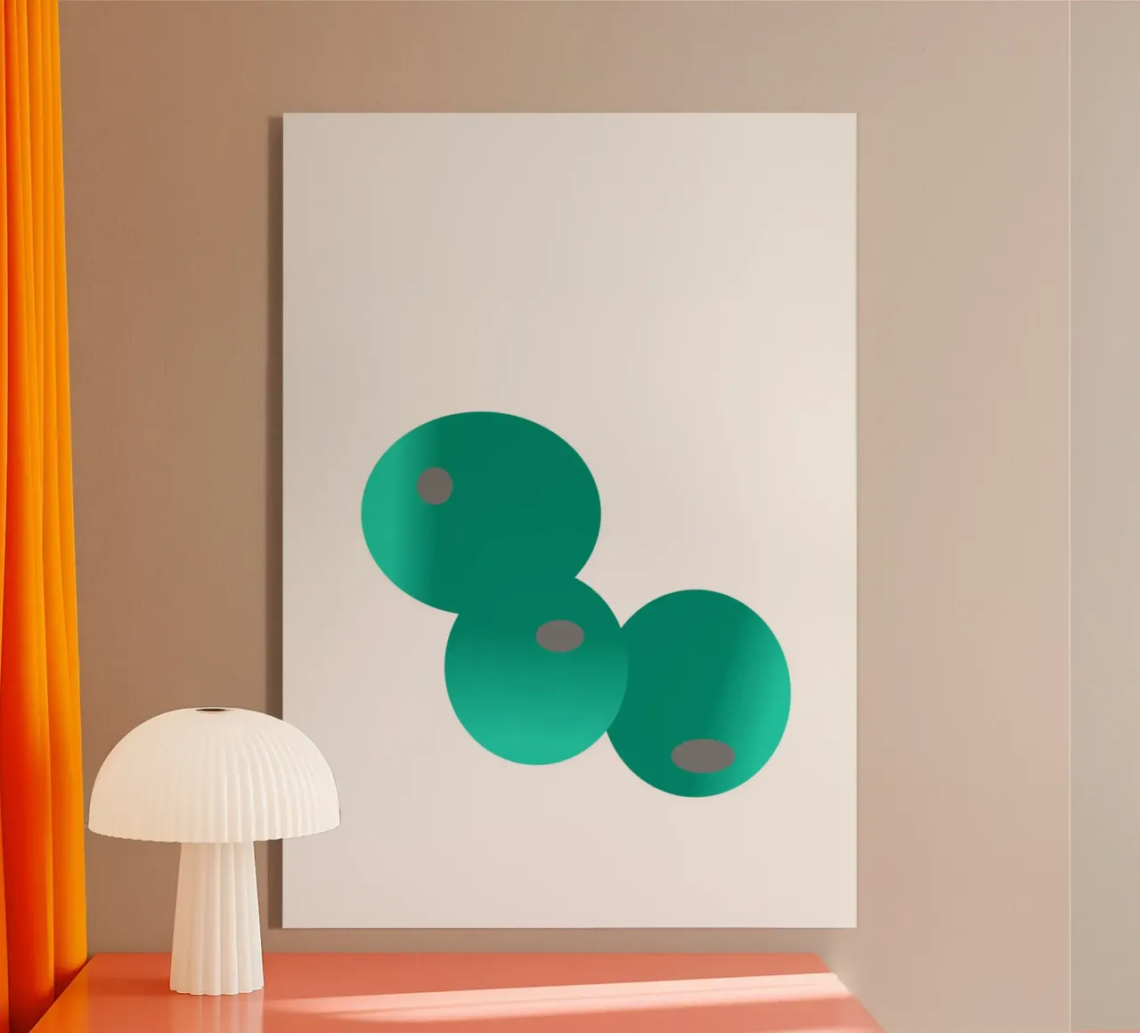 Tre palline verdi e blu plexiglass da Something for you