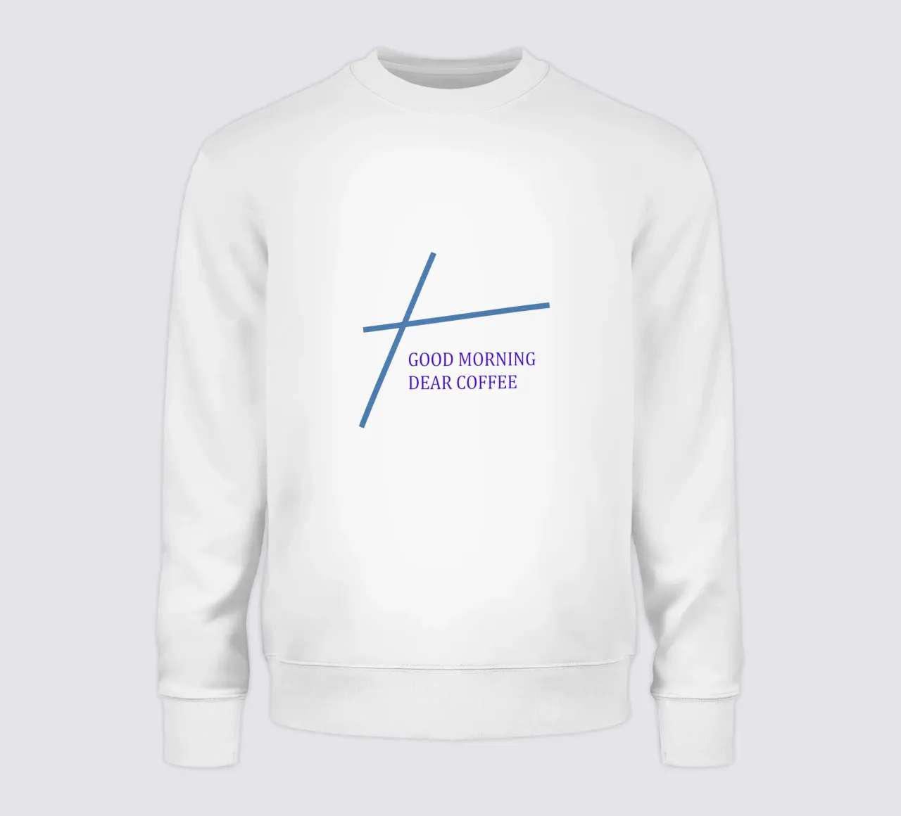 Motif graphique avec slogan sweat de Something for you