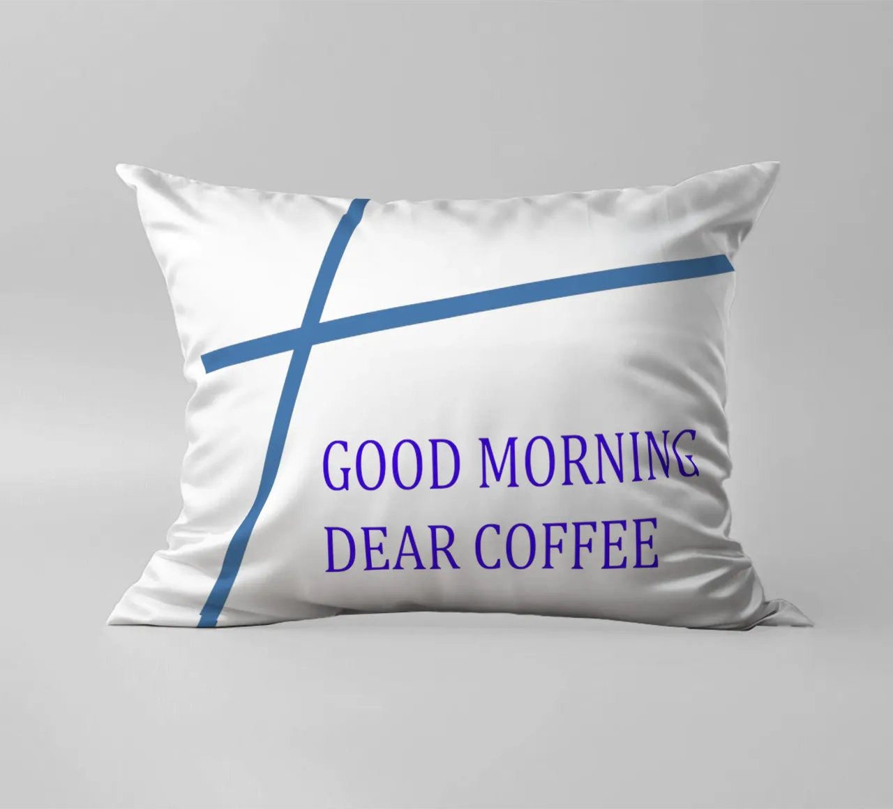 Motivo grafico con slogan cuscino da Something for you