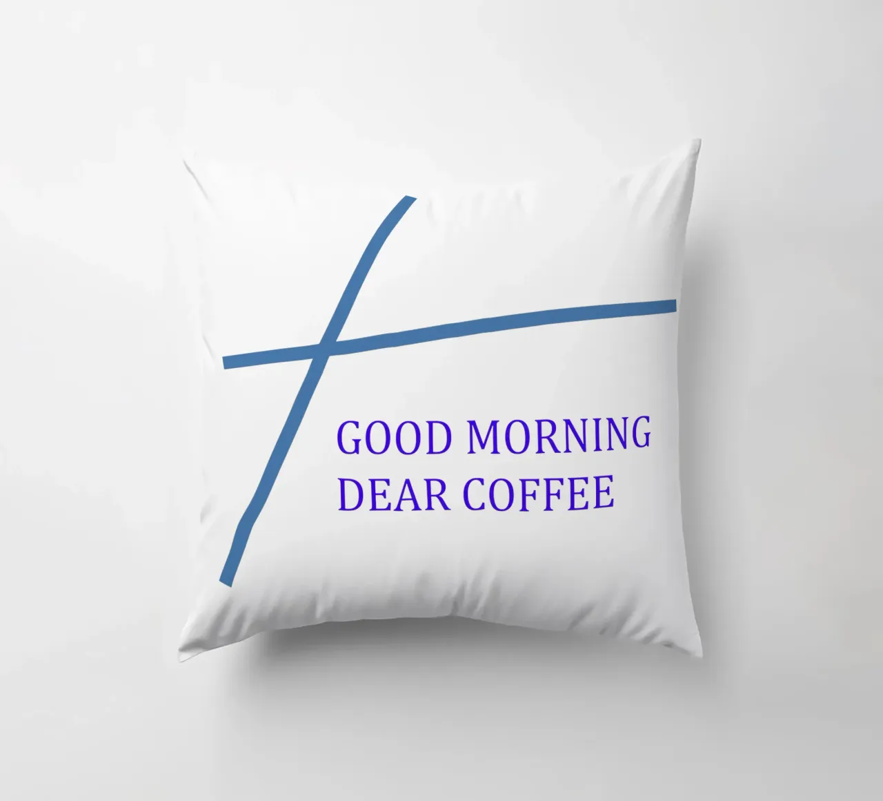 Motivo grafico con slogan cuscino da Something for you
