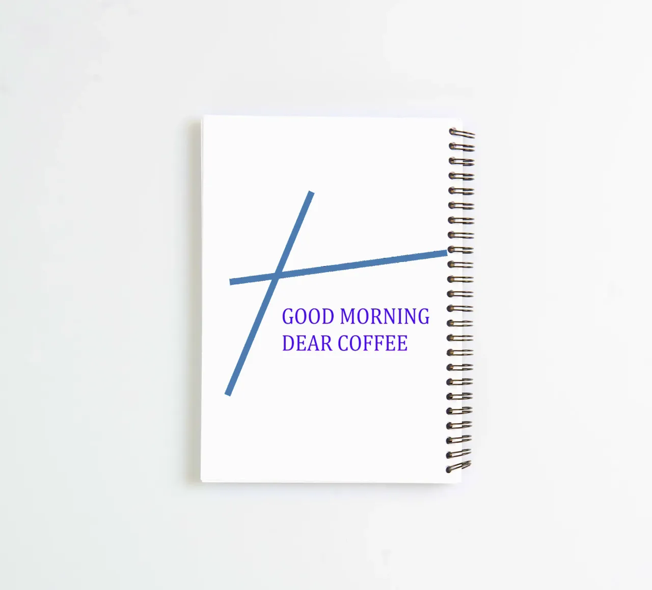 Motivo grafico con slogan diario ad anelli da Something for you