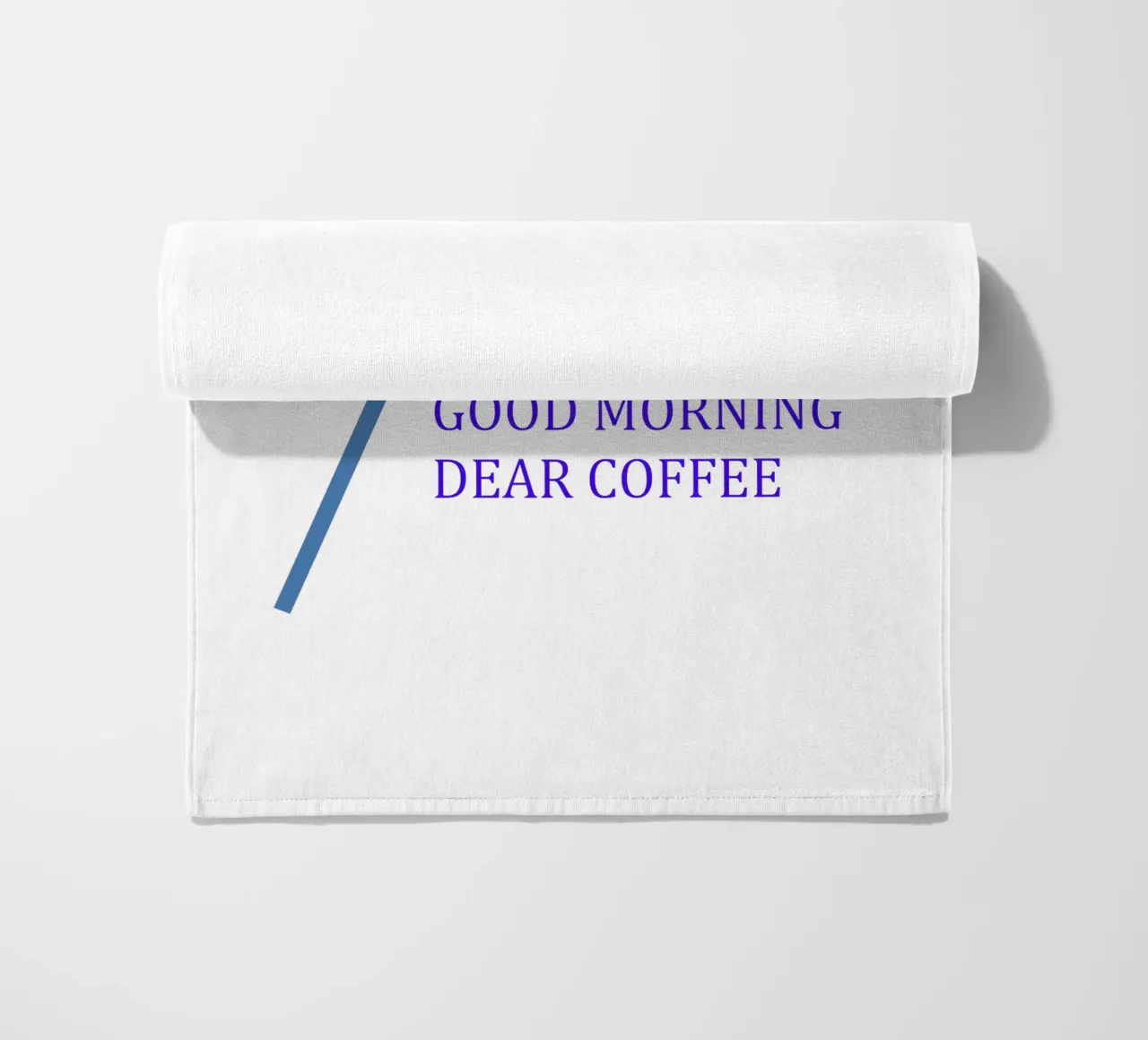 Motivo grafico con slogan telo mare da Something for you
