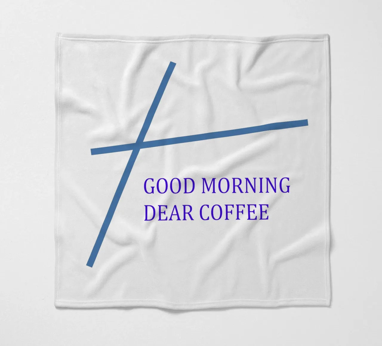 Motivo grafico con slogan coperta in pile da Something for you