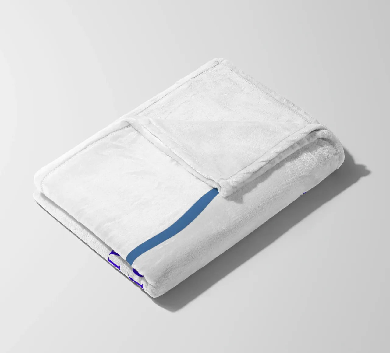 Motivo grafico con slogan coperta in pile da Something for you