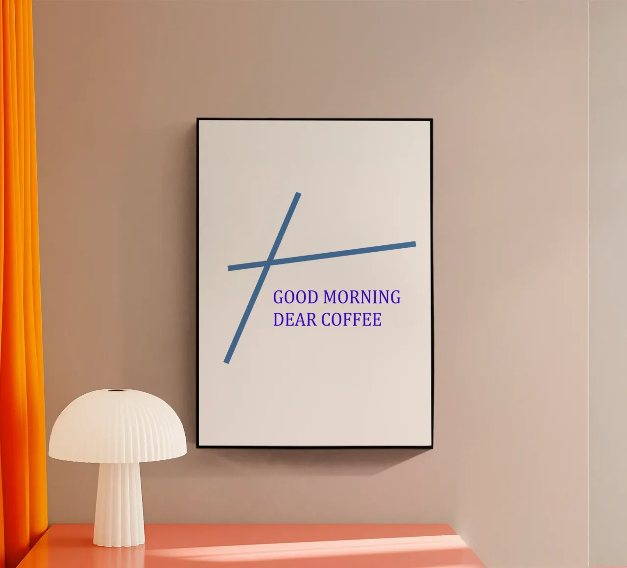 Motivo grafico con slogan plexiglass da Something for you