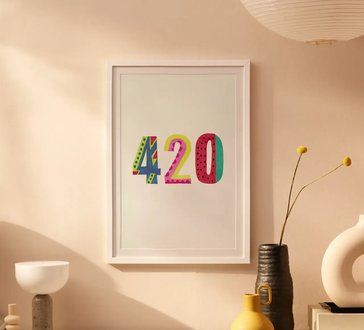 420 poster con telaio in plastica da Vasare Nar