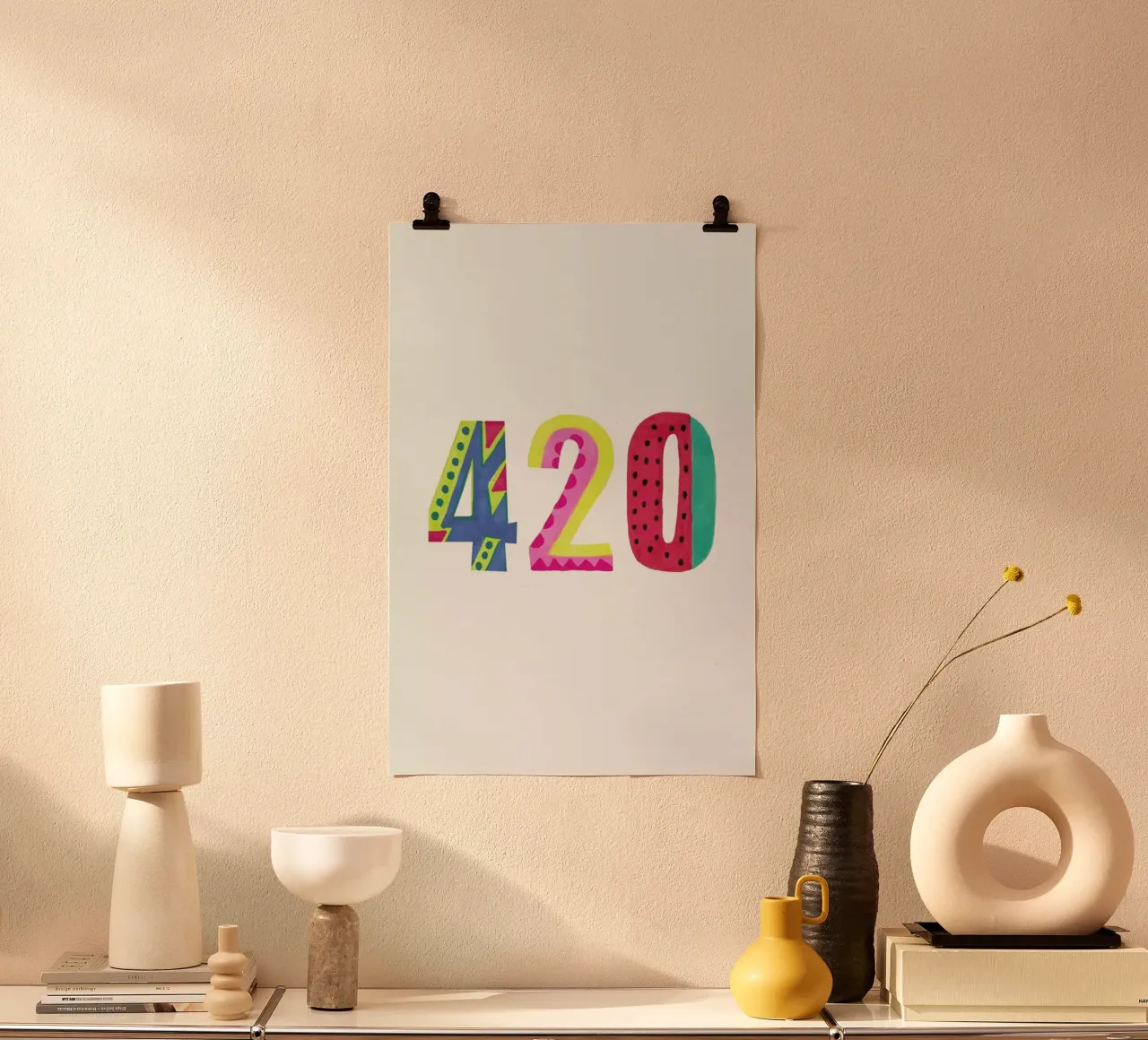420 poster con telaio in plastica da Vasare Nar