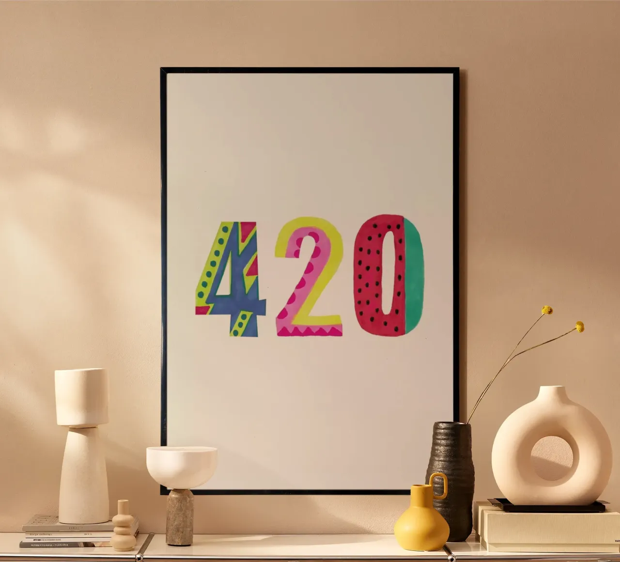 420 poster con telaio in plastica da Vasare Nar