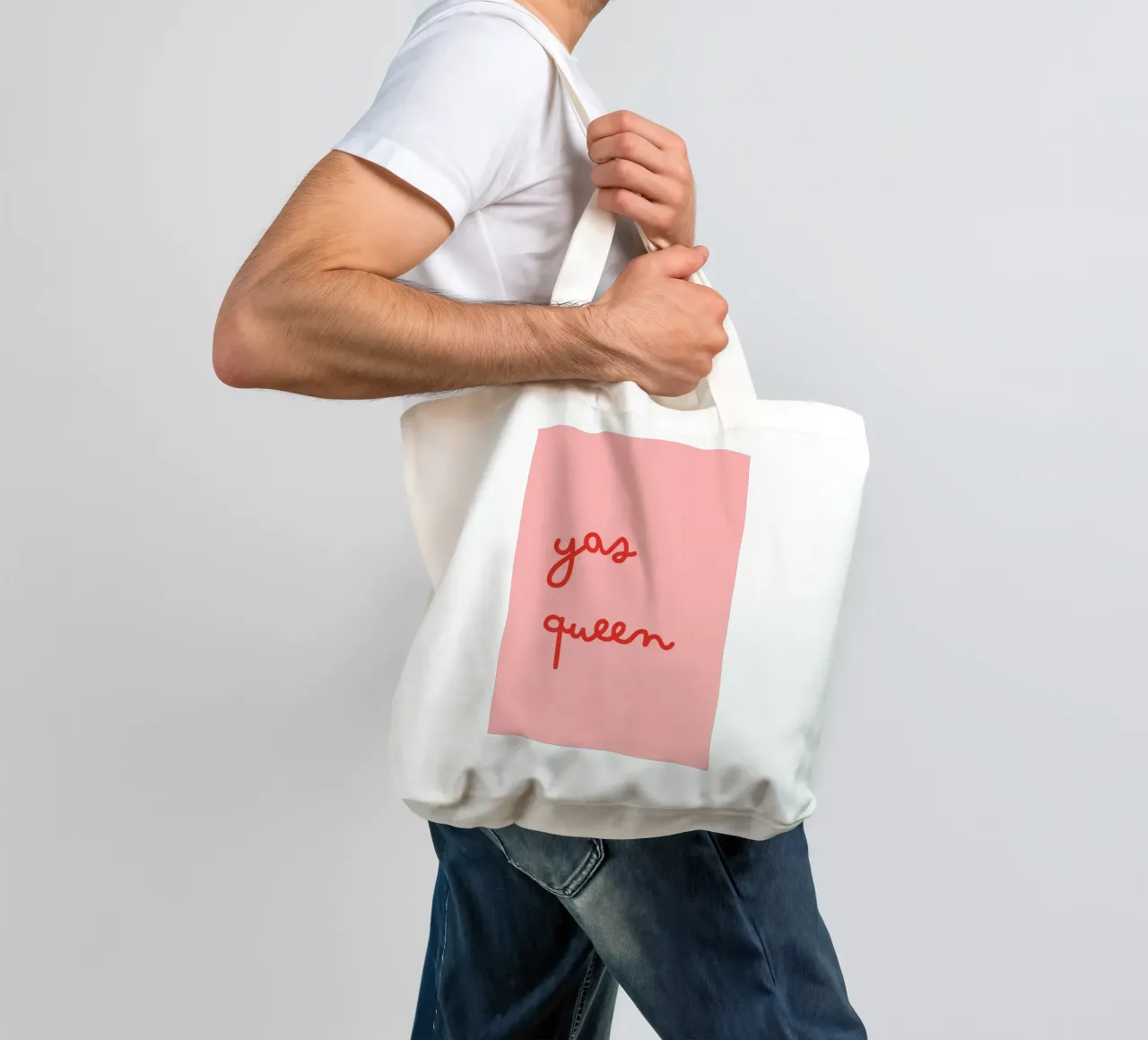 Yas Queen | Bold & Empowering Statement Print borsa in juta da PrintCessStudio