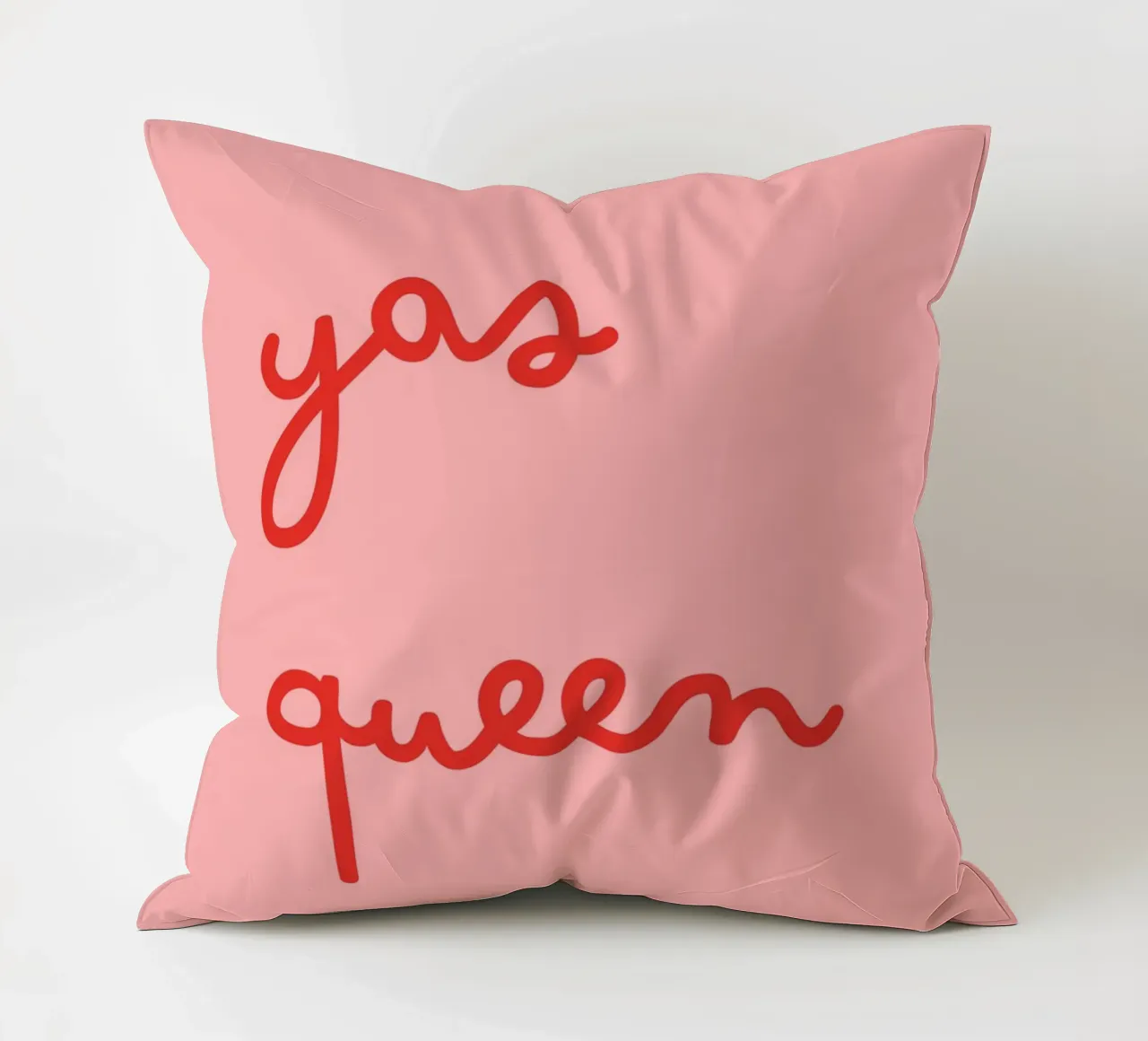 Yas Queen | Bold & Empowering Statement Print decorative cushion by PrintCessStudio