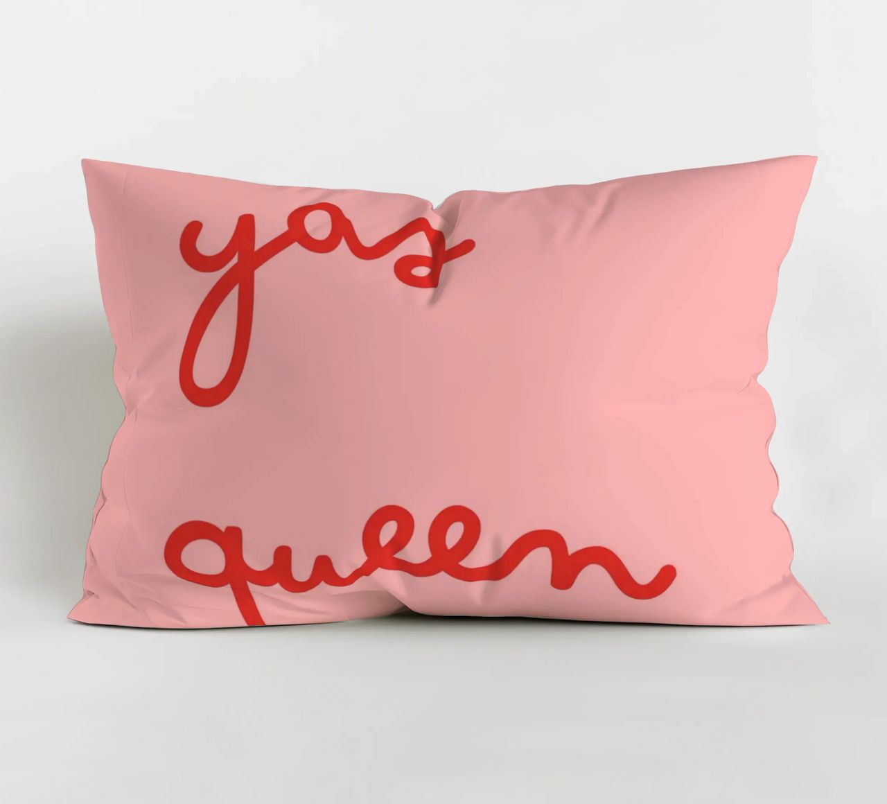 Yas Queen | Bold & Empowering Statement Print cuscino da PrintCessStudio