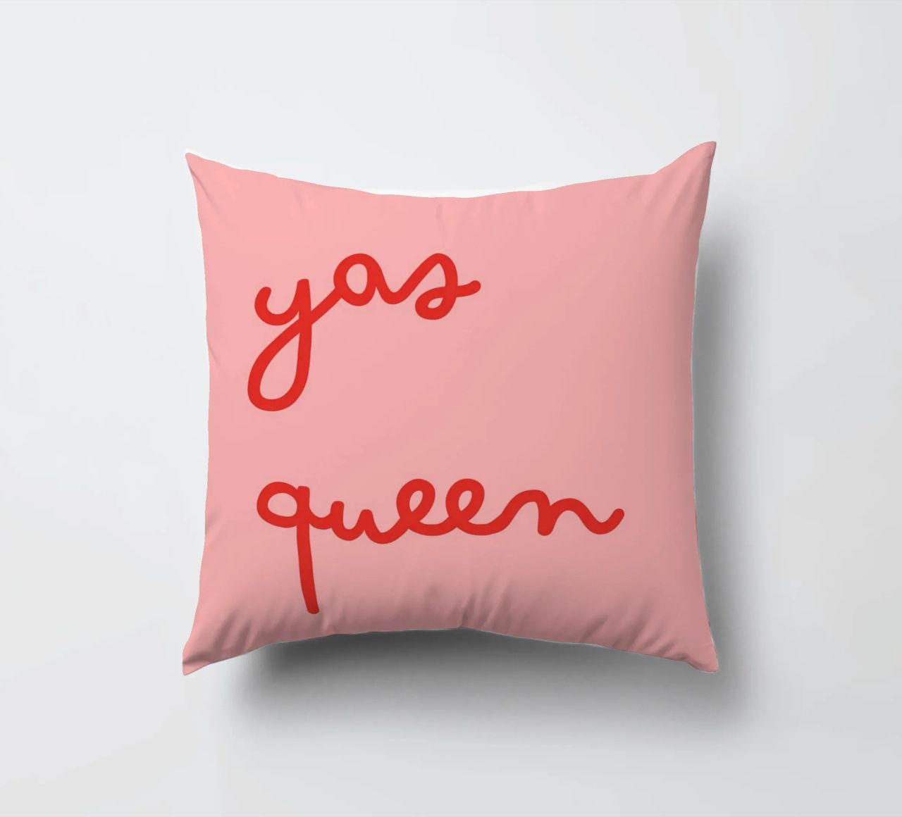 Yas Queen | Bold & Empowering Statement Print cuscino da PrintCessStudio