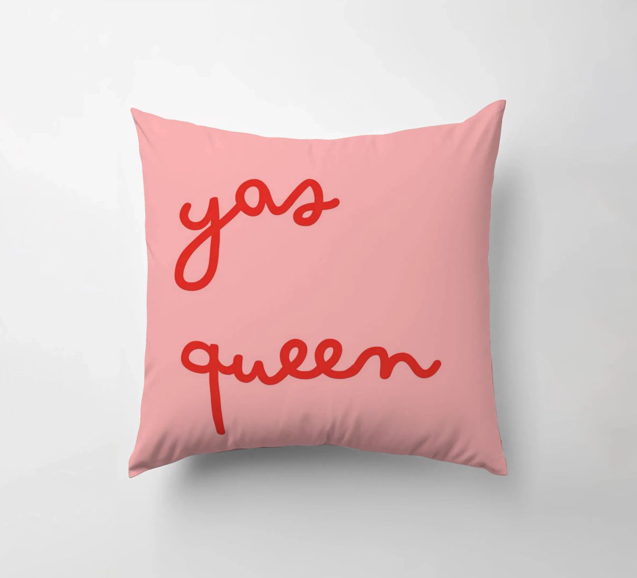 Yas Queen | Bold & Empowering Statement Print cuscino da PrintCessStudio