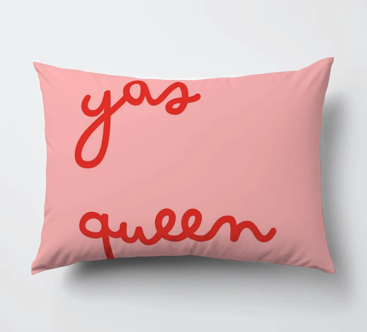 Yas Queen | Bold & Empowering Statement Print cuscino da PrintCessStudio