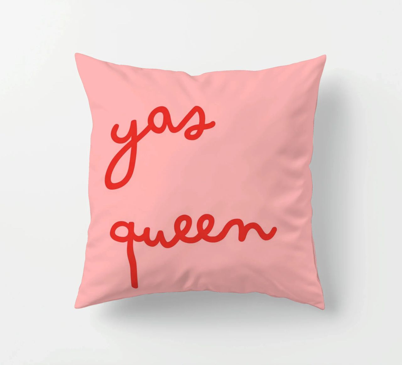 Yas Queen | Bold & Empowering Statement Print cuscino da PrintCessStudio